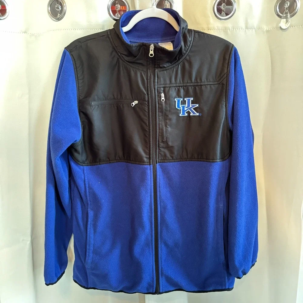 UK Mens Fleece Jacket Medium Gorpcore Casual Preppy Kentucky Wildcats‎ 19117x